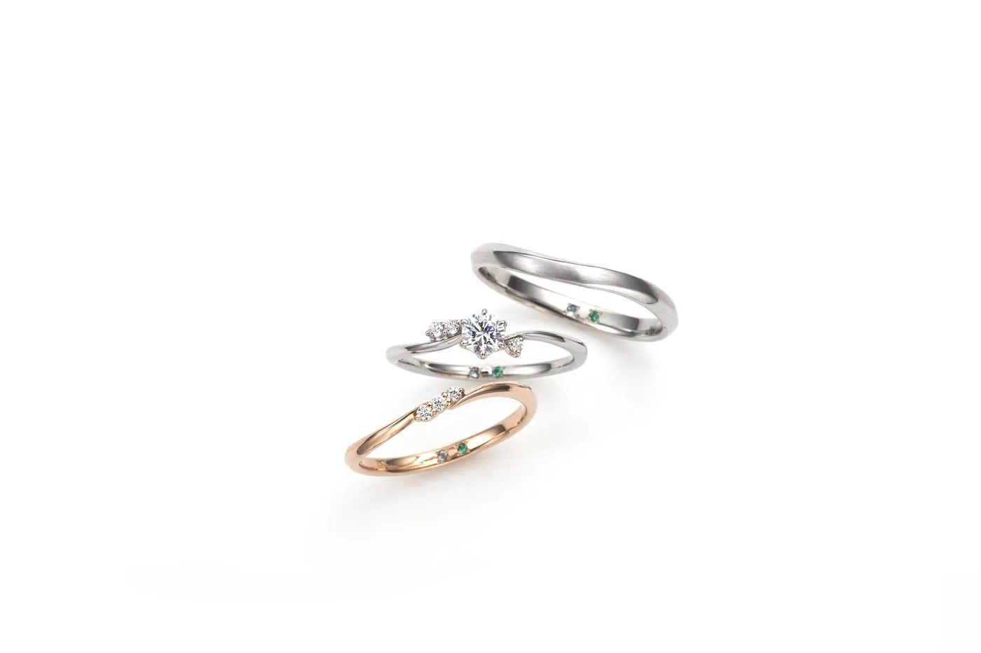 コフレ レスペの婚約指輪と結婚指輪のセット